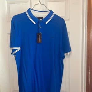Michael Kors Royal Blue Polo with White Trim